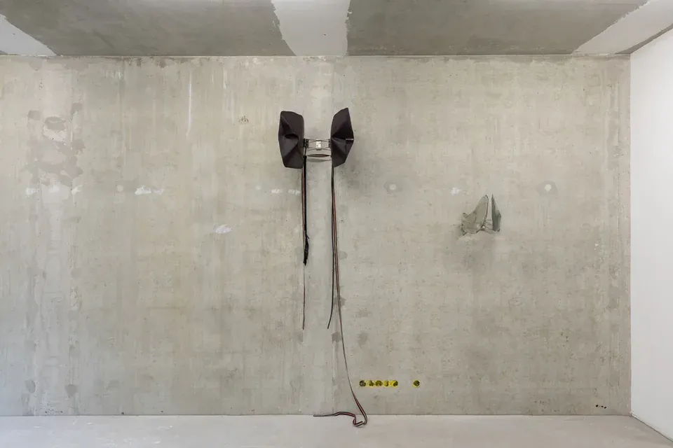 Caged movements exhibition view