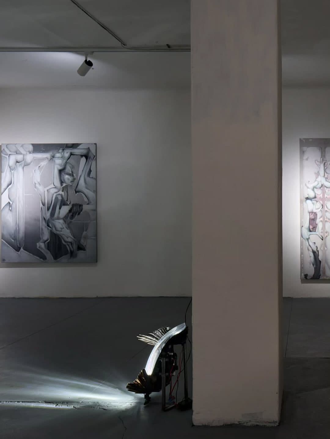 WITH FEATHERS AND FLESH installation view 4