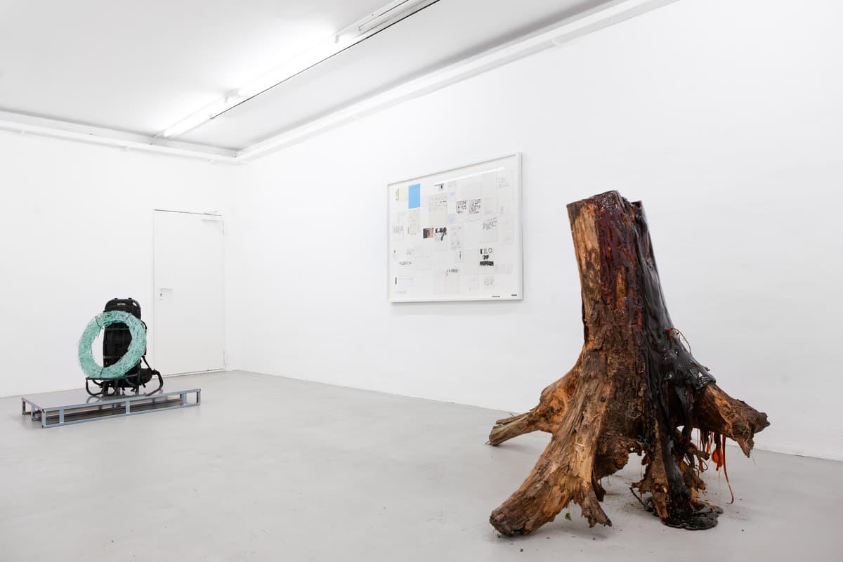 Edges that blur, bodies that fold into something other installation view